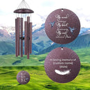 ASTARIN 36" Large Deep Tone Personalized Sympathy Wind Chimes, Memorial Wind Chime for Loss of Mother Father Loved One, Hummingbird Bereavement Gifts Decor Outdoor Patio Garden Graveyard by CozyNest Decor