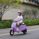Kids Motorcycle, 2 Wheel Electric Motorcycle for Girls Ages 8-14, 24V Ride on Toys with Music, Story, Headlight, 3 Speed Options, Up to 60min Ride Time, for Riders up to 143 lbs, Easy Assemble, Purple by TinyTreasures Baby Boutique