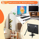 2 Pack TV Safety Straps Adjustable, Adhesive Anti-Tip Furniture Anchor for Flat Screen, TV and Furniture Safety Straps for Baby Proofing, Black by TinyTreasures Baby Boutique