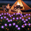 Solar Garden Lights Outdoor, Waterproof Solar Powered Lights for Yard Pathway Patio, Swaying Lawn Decor as Gardening Gifts for Women Holiday (Purple, 4 Pack 24 LED) by GreenHaven Gardens