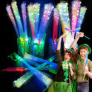 74 PCS Glow Fiber Wands Sticks, LED Light Wands, Glow in The Dark Party Supplies, Fiber Optic Wands, LED Flashing Sticks, Fiber Optic Light Wand Stick for Party, Wedding,Halloween and New Year by TinyTreasures Baby Boutique