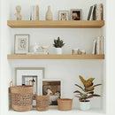 10 inches Deep Floating Shelves 36 inch Long, Large Oak Wall Shelves Heavy Duty 70 lbs for Bedroom, Bathroom, Living Room, Kitchen, Office, Modern Shelf Home Decor with Invisible Bracket by CozyNest Decor