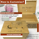 Witchy Gifts for Women - Personalized Crystal Stone Storage, Witchcraft Altar Box for Witchy Items, Pagan Spiritual Esoteric Gifts, Oracle Card Holder, Wiccan Box for Witch Essentials, 11x8x4,75 in by TinyTreasures Baby Boutique