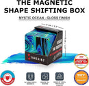 Shashibo Shape Shifting Box - Award-Winning Fidget Toy w/ 36 Rare Earth Magnets - Fidget Cube Transforms Into Over 70 Shapes, Sensory Toy Gift for Kids, Teens, and Adults (Mystic Ocean) by TinyTreasures Baby Boutique