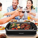 Techwood 1500W Smokeless Indoor Electric Grill with Non-Stick Plates and Tempered Glass Lid - Korean Grill with Temperature Control by GreenHaven Gardens