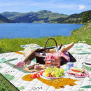 Extra Large Picnic Blanket Waterproof,80"x 80"Foldable Machine Washable Beach Blanket,Outdoor Blanket for 6-8 Adults,Suitable for Indoor Crawling,Park Beach,Camping,Hiking,Family Travel(Dinosaur) by TinyTreasures Baby Boutique