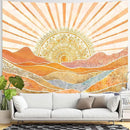 Lunerfex Bohemian Mandala Sunrise Wall Tapestry, Abstract Mountain Scenery Tapestries for Home Decor, Boho Tapestry 60x44 Inch by CozyNest Decor