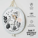 Wee Gallery Meadow Activity Pad Organic Baby Play Mat with Sensory Toys, High Contrast Newborn Essentials Soft Tummy Time Mat for Babies 0-12 Months, Visual and Motor Skill Development Toy by TinyTreasures Baby Boutique