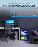 EUHOMY Beverage Refrigerator Cooler - 68 Can Mini Fridge with Glass Door for Soda, Beer, Wine, Small Refrigerator with Digital Temperature Control and Adjustable Shelves for Home Office Bar, 1.7 Cu.ft by CozyNest Decor