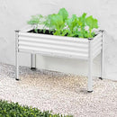 Best Choice Products 48x24x30in Galvanized Raised Garden Bed, Metal Elevated Planter Box, Vegetable Garden for Backyard, Patio, Balcony - White by GreenHaven Gardens