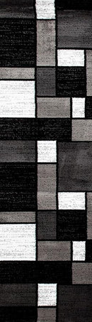 Rugshop Contemporary Modern Boxes Runner Rug 2' x 10' Gray by TinyTreasures Baby Boutique