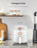 COMFEE' Compact 2.1 Quart Air Fryer with 12 Menu Options, Adjustable Timer & Temperature Control 180-400 degrees F, Dishwasher-Safe Nonstick Fry Basket with Stainless Steel Finish by CozyNest Decor