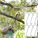6 Pack 16 Inch Extra Large S Hooks for Hanging Plants, Rust-Proof Heavy Duty Tree Branch Hook Plant Hooks Outdoor for Hanging Bird Feeder,Patio,Indoor Uses by GreenHaven Gardens