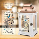 Memorial Lantern, Sympathy Gifts for Loss of Mom/Dad/Loved One, Bereavement Gifts, in Memory of Loved One Lantern,Celebration of Life, Memorial Gifts, Funeral Lantern, in Loving Memory Your Light ... by CozyNest Decor
