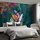 Colorful Banana Leaf Wall murals Peel and Stick Wallpaper for Bedroom Living Room - 85"x118" by CozyNest Decor