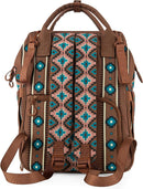 Wrangler Aztec Backpack Organized Daypack Travel Baby Bag with Stroller Strap and Side Bottle Pockets by TinyTreasures Baby Boutique