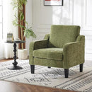VINGLI Accent Chairs Set of 2 Living Room Chairs Olive Green Reading Chair for Bedroom Scooped Arm Chair Mid Century Modern Accent Chairs Upholstered Comfy Chair for Apartment, Waiting Room by CozyNest Decor