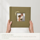 Elegant Linen Photo Album - 200 Acid-Free Pockets for 4x6 Pics - Perfect for Weddings & Gifts by TinyTreasures Baby Boutique