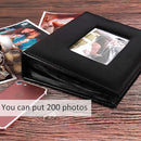 RECUTMS Photo Album 4x6 200, Leather Cover Slide In Photo Album for Family Wedding Children Holiday Anniversary Pictures Album (Black) by TinyTreasures Baby Boutique
