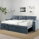 Naomi Home Transform Any Space: Sleeper Sectional Sofa with Convertible Sofa Bed & Inviting Chaise. Find Tranquil Comfort with Stress-Relieving Design & Durable Cushions - Dark Gray/Velvet by CozyNest Decor