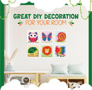 jackinthebox Poke Poke Art – Animals Theme, Mess-Free Fabric Art and Craft, Flower Pressing Kits, Gift for Kids, Girl Gifts, Boy Gift, Toys for Girls and Boys Ages 4 5 6 7 8 by TinyTreasures Baby Boutique