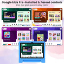 Kids Tablet 10.1 inch Android 14 Octa-Core 64GB 6000mAh Kids Space Parental Control 1280 * 800 HD Touchscreen Shockproof Case Dual Camera Gift for Toddler Children (Blue) by TinyTreasures Baby Boutique