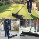 Push Broom Outdoor Heavy Duty,Masthome 24" Push Broom with Stiff Bristles,Heavy Duty Garden Broom,Outdoor Stiff Sweeping Broom for Garage Yard Patio Deck Concrete Wood Stone Floors Scrub and Cleaning by GreenHaven Gardens