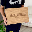 Personalized wooden name box for memories, keepsake Christmas gift, present for Him, Her, Boyfriend, Girlfriend, Baby Boy, Baby Girl, Brother, Sister, Guy, Groomsmen, Bride Friend for Birthday by TinyTreasures Baby Boutique