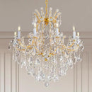 Modern Crystal Chandeliers, Gold Candle Chandelier -Luxury Chandelier Lighting Fixtures for Dining Room, Foyer, Staircase Hallway Living Room Entryway, 10 Lights by CozyNest Decor