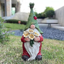 COWOS Garden Gnome Statue Outdoor Decor, Solar Garden Gnome Figurine Light, Resin Statues Sculpture for Patio Yard Lawn Outdoor Decorations by CozyNest Decor