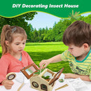 Kids Bug Catching Kit, 6-in-1 Nature Discovery Kit with Breathable Wooden Critter Habitat House, 15 Insert Cards, Magnifying Glass, Butterfly Net, Summer Outside Toys, Gift for Boys & Girls by TinyTreasures Baby Boutique