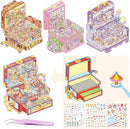 4 Sets DIY 3D Stickers Scene for Adults Teen Girls, Large 3D House Sticker Therapy Cute Cartoon Animal Scenes Sticker, Make Your Own Mini Room Scenes，Relief Stress Pass The Time Birthday Gift by TinyTreasures Baby Boutique