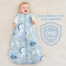 Yoofoss Baby Sleep Sack 6-12 Months, TOG 2.5 Baby Wearable Blanket with 2-Way Zipper, 100% Organic Cotton Fabric Winter Newborn Sleeping Sack, Warm Soft Comfy by TinyTreasures Baby Boutique
