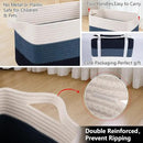 OIAHOMY Storage Basket, Woven Baskets for Storage, Cotton Rope Basket for toys,Towel Baskets for Bathroom - Pack of 3, Gradient Blue by CozyNest Decor