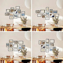 HAUS AND HUES Black Oak Wood Gallery Wall Tabletop Frames Made with Real American Oak and Shatter-free Plexiglass - Set of 11 (Eight 4x6, Three 5x7, Framed Black) by CozyNest Decor