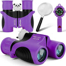 Binoculars for Kids, Toys for 3-12 Year Old Girls and Boys, Bird Watching Hiking 4 5 6 7 8 9 Year Old Girl Boy Christmas Birthday Gifts, Outdoor Toys for Kid Set with Magnifying Glass & Compass by TinyTreasures Baby Boutique