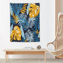 ICMOLYYENLO Palm Leaf Tapestry Wall Hanging, Tropical Leaves Plant Jungle Green Hawaiian Art Home Decor for Guest Bedroom Living Room Dormitory 50x60 Inch by CozyNest Decor