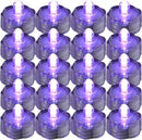 Super Bright LED Floral Tea Light Submersible Lights for Party Wedding (Purple, 60 Pack) by GreenHaven Gardens