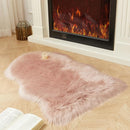 AMTOVO Faux Fur Rug, Pink Small Area Rug, Fluffy Sheepskin Rug, Fuzzy Ultra Soft 2 x 3 ft Shag Rugs for Bedroom Sofa Throw Cushion Room Decor, Sheepskin by CozyNest Decor