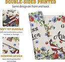 4th of July Placemats Set of 4 Patriotic Floral Cross Stars Independence Memorial Day Place Mats 12x18 Inch God Bless America Linen Fabric Table Mats for Party Kitchen Dining Decoration by CozyNest Decor