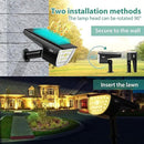 Jior Solar Landscape Spotlights Outdoor 32 LED IP65 Waterproof Solar Powered Wall Lights 2-in-1 Adjustable Outside Lights for Garden Yard Driveway Walkway Pool Patio 4 Pack (Cold White) by GreenHaven Gardens