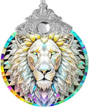 Stained Glass Suncatcher, Jocidea Lion Ornament, Christmas Ornaments, Holidays Ornaments, Christmas Tree Decor, Lion Decor for Home, Lion Gifts by GreenHaven Gardens