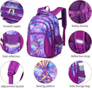 Cusangel Backpack for Girls Boys School Bookbags Kindergarten Elementary Lightweight Waterproof Multifunctional Large Capacity for Backpack (16 inch Fun Prints) by TinyTreasures Baby Boutique
