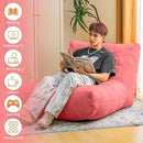Bean Bag Chair Lazy Bean Bag Sofa, Floor Beanbag Chairs with Stuffed High-Density Foam, Memory Foam Bean Bag Sofa for Living Room, Bedroom and Office by TinyTreasures Baby Boutique