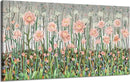 amatop Large Floral Wall Art Modern Abstract Flower Field Canvas Picture Botanical Artwork Rustic Wall Decor for Living Room Bedroom Pink Green Blooming Wildflower Forest Nature Art Print 48x24in by CozyNest Decor