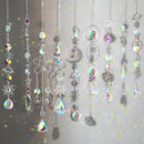 Maitys 9 Pcs 6 Pcs Crystal Suncatcher Sun Catchers Indoor Window Hanging Sun Catchers with Light Catcher with Prisms and Agate Slices for Indoor Outdoor Home Garden Wedding Decor (Elegant) by GreenHaven Gardens