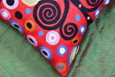 Klimt Tree of Life Pillow Cover | Red Floral Pillowcase | Flower Accent Pillows |Suzani Cushions | Flower Pillows | Modern Floral Cushion Cover | Hand Embroidered Wool Size - 18x18 by CozyNest Decor