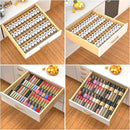 4-Tier Non-Slip Spice Drawer Organizer, 4-Pack Checkered Frosted Clear Acrylic, Expandable (11''-22'') Spice Rack for Kitchen Drawer Storage – Holds Seasonings, Herbs, and Spices (Jars Not Included) by CozyNest Decor