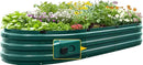 KING BIRD Raised Garden Bed Kit 2025 Upgraded Quick-Setup Galvanized Planter Garden Box Outdoor for Gardening, Vegetables, Flowers, 74x36x12 in, Green by GreenHaven Gardens