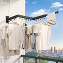 Wall Mounted Clothes Drying Rack, Collapsible Laundry Drying Rack, Retractable Foldable Drying Rack Clothing for Hanging Clothes by CozyNest Decor